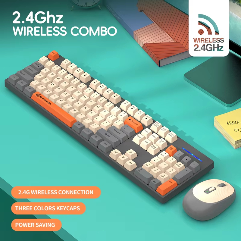 Laptop Accessories Combo Set - Shipadoo 2.4G Bezprzewodowy/Przewodowy Zestaw Klawiatury i