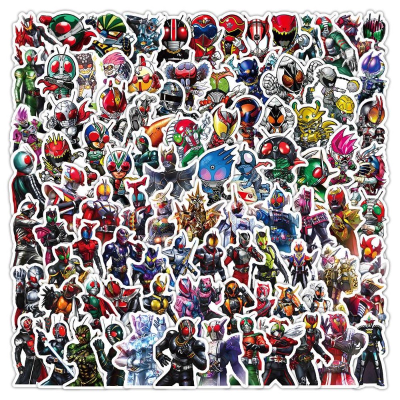 Laptop Accessories Decoration - 103 szt. Naklejki Kamen Rider Estetyczne,