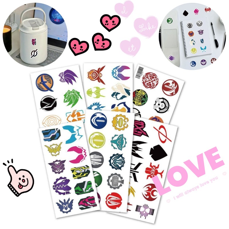 Laptop Accessories Decoration - 60 arkuszy naklejek z logo Kamen