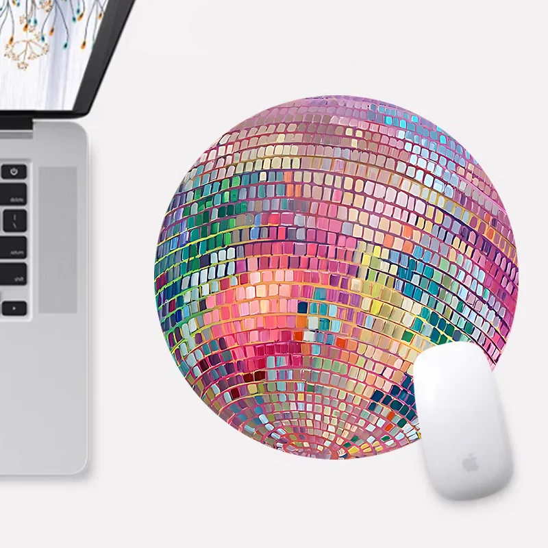 Gumowa Okrągła Różowa Mata Pod – Laptop Accessories Productivity recenzja i cena