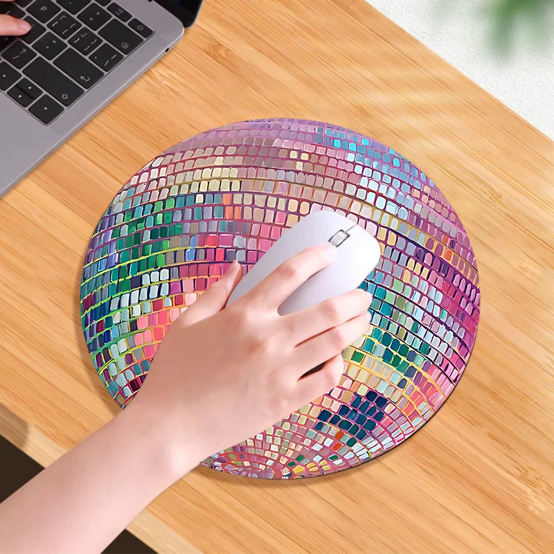 Gumowa Okrągła Różowa Mata Pod – Laptop Accessories Productivity recenzja i cena