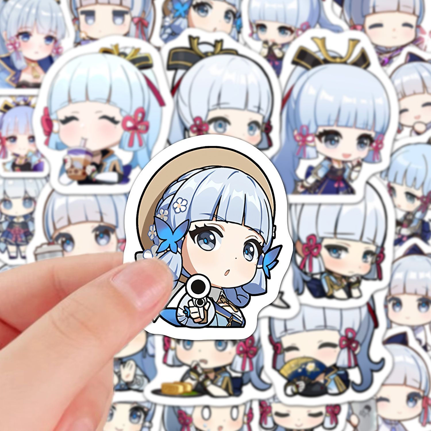 Kamisato Ayaka 60 szt. Naklejk – Laptop Accessories Decoration recenzja i cena