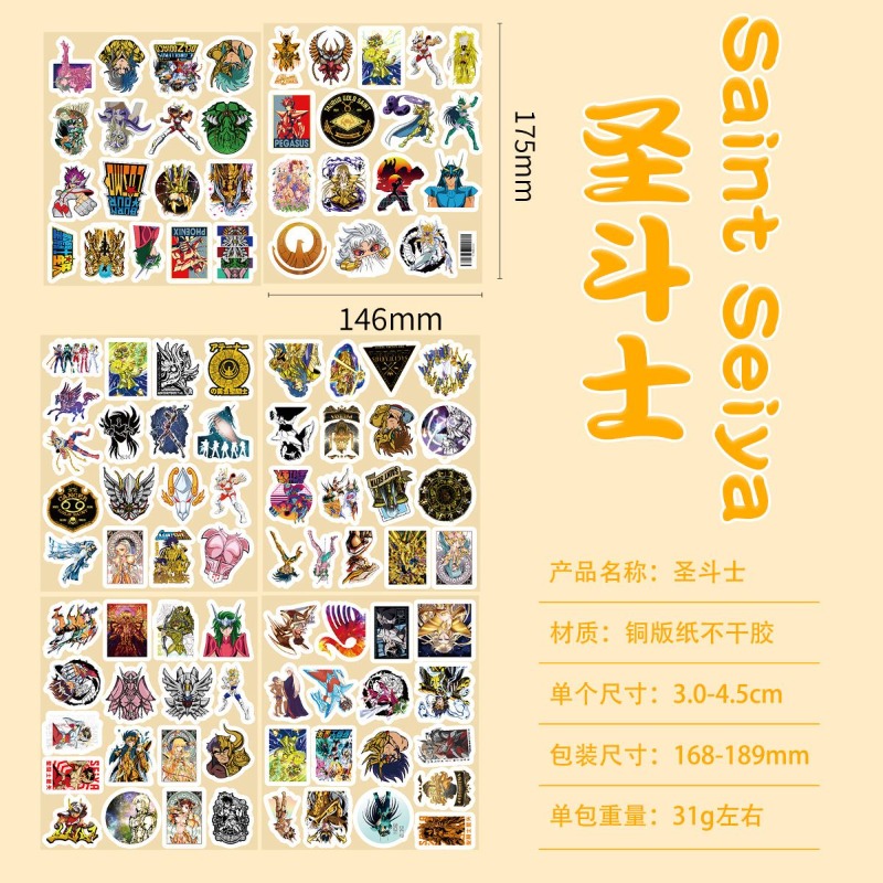 101 szt. Naklejki Anime Saint  – Laptop Accessories Decoration recenzja i cena