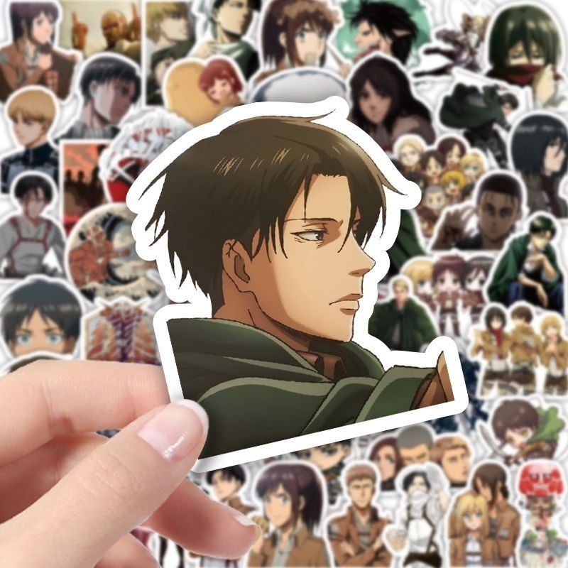60 szt. Naklejek Anime Atak Ty – Laptop Accessories Decoration recenzja i cena