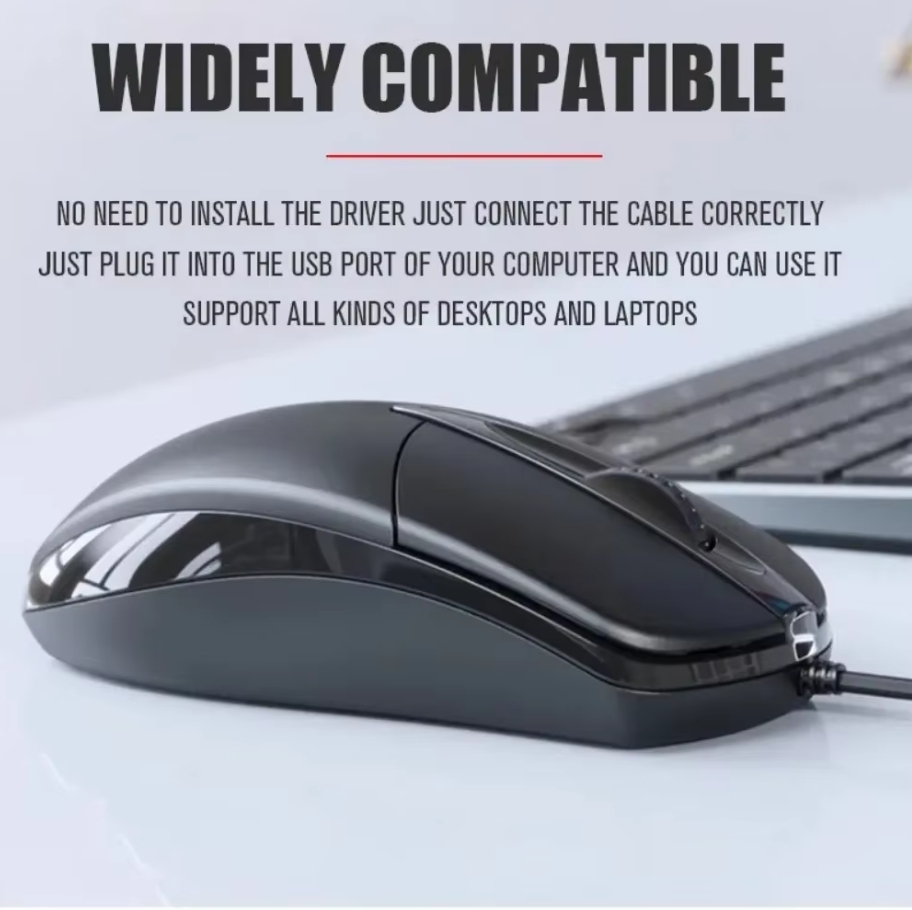 Mysz optyczna USB przewodowa d – Laptop Accessories Productivity recenzja i cena
