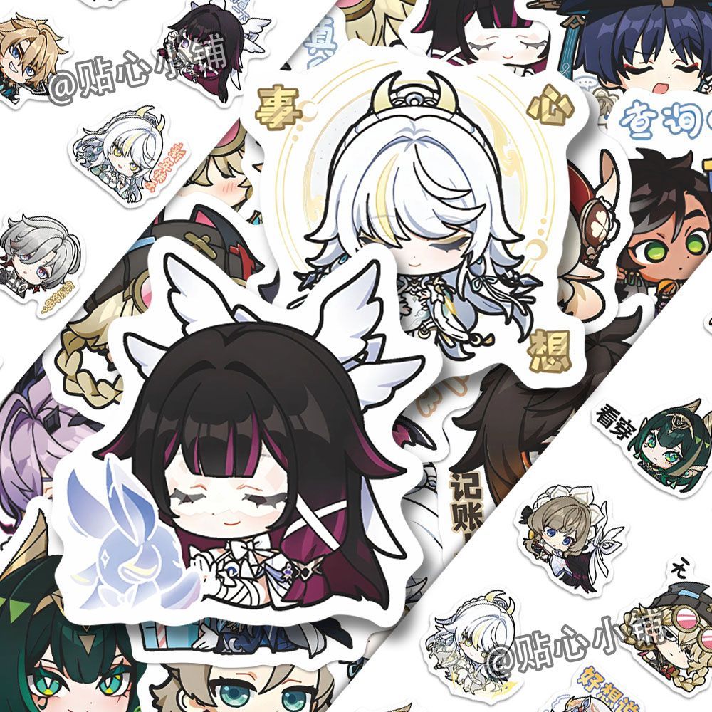 64 szt. Naklejki Genshin Impac – Laptop Accessories Decoration recenzja i cena